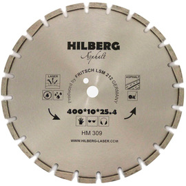Диск алмазный по асфальту Hilberg Hard Materials 400x25.4мм (HM309) — Фото 1