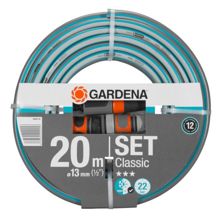 Шланг Gardena Classic 1/2" 20м + фитинги — Фото 2